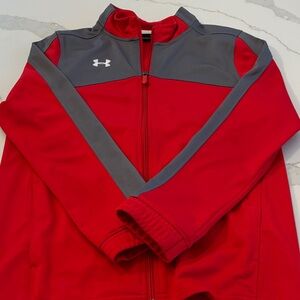 Under Armour Crimson and Charcoal Jacket